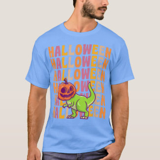Camiseta Pumpkin TRe Dinossauro 70s 80s Estilo de Vintagem