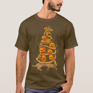 Camiseta Pumpkin Tree Patch Jackolanterna Cai Caiu no Outon