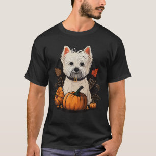 Camiseta Pumpkin West Highland White Terrier fantasia Westi