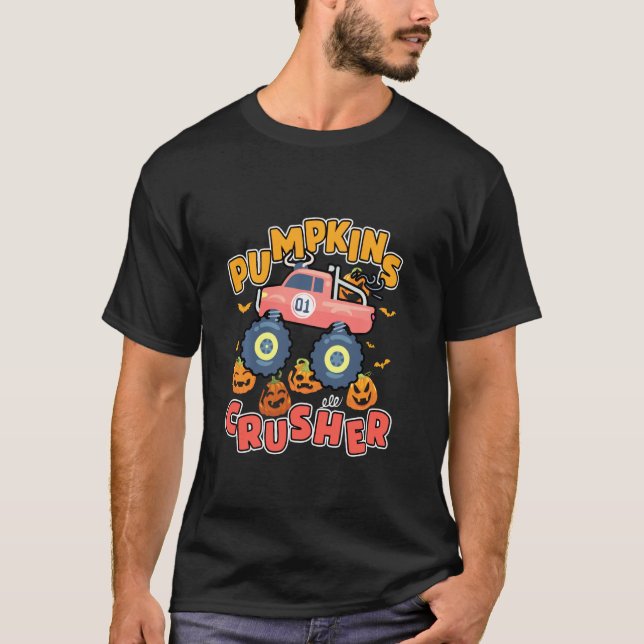 Camiseta Pumpkins Crusher Halloween Trick Ou Tratar Horror  (Frente)