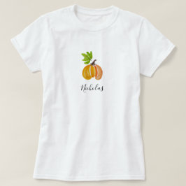 Camiseta Pumpkins de Aquarela de Ação de Graças Personaliza