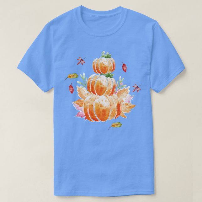 Camiseta Pumpkins Floral 1 (Frente do Design)
