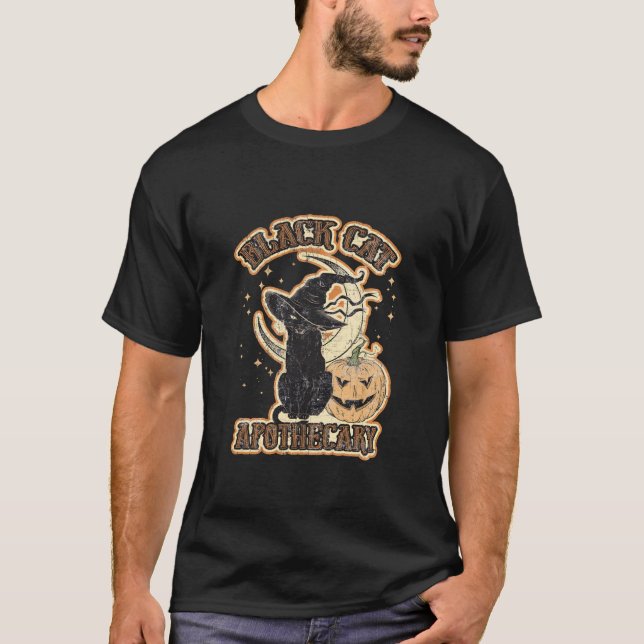 Camiseta Pumpkins Gótico Gótico Retro Preto Spooky (Frente)