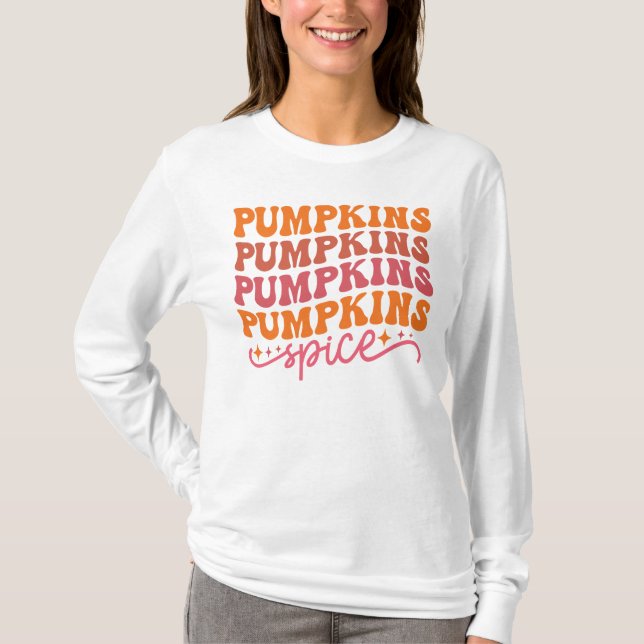 Camiseta Pumpkins Pumpkins Pumpkins Pumpkins Pumpkins Spice (Frente)