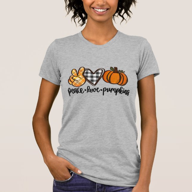 Camiseta Pumpkins Women's Peace Love (Frente)