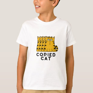 Camiseta Pun Animal Engraçado De Gato Copiado