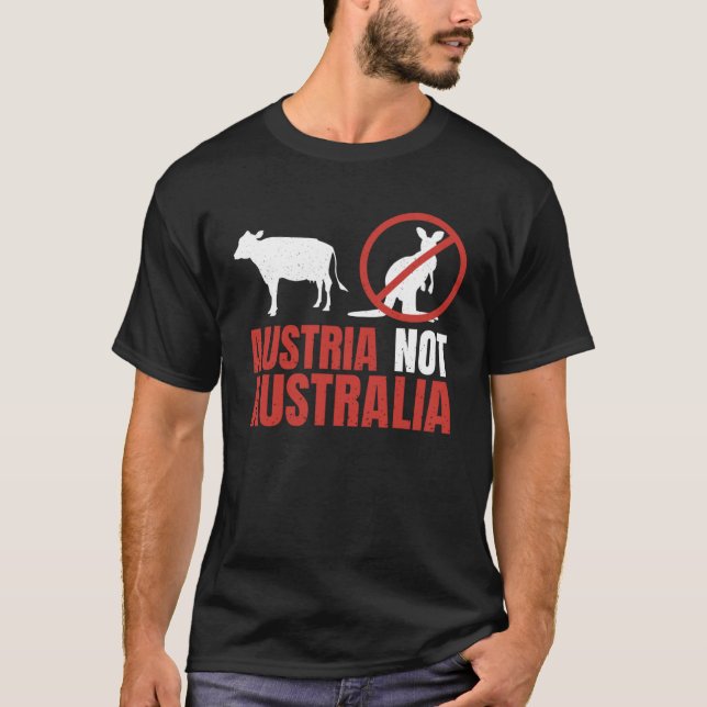 Camiseta Pun Áustria Não Austrália (Frente)