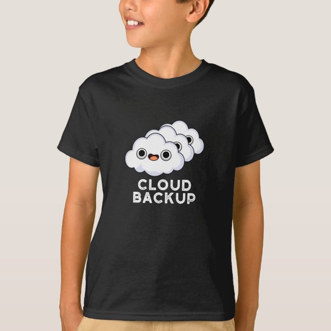 Camiseta Pun De Tempo Do Computador Engraçado De Backup Em  (Frente)