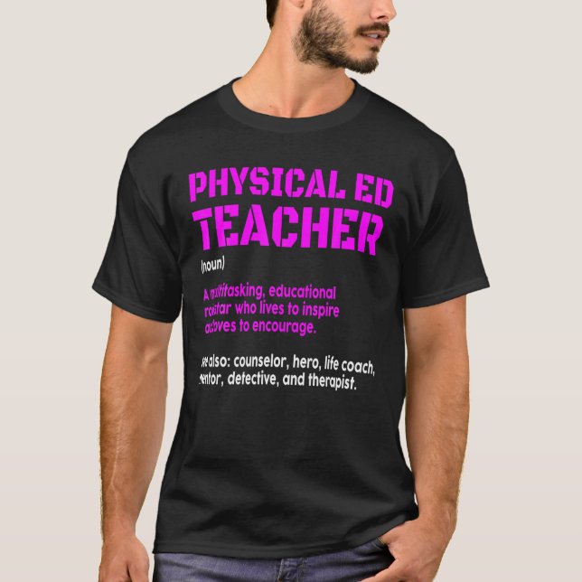Camiseta Pun Lover de Professores de Educação Física Defini (Frente)
