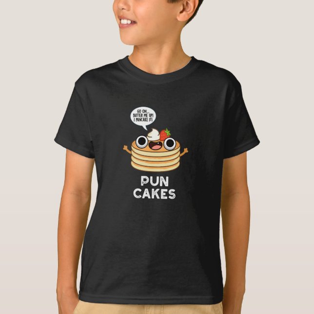 Camiseta Puncakes Engraçado Pancake Dardo BG (Frente)