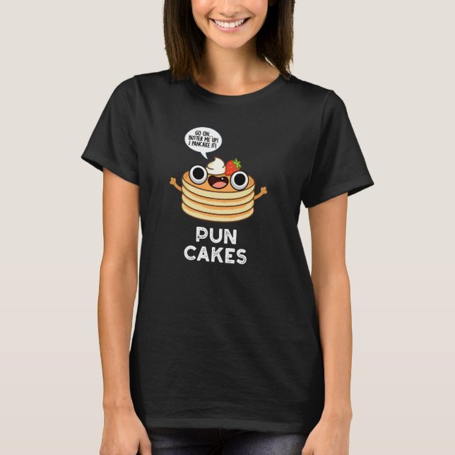 Camiseta Puncakes Engraçado Pancake Dardo BG (Frente)