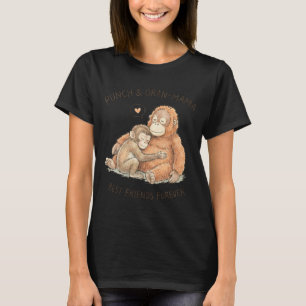 Camiseta Punch e oran mama amigos para sempre manga longa