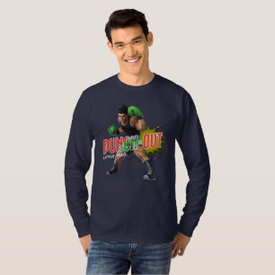 Camiseta Punch Out (Esporte de Boxe) Manga Longa Masculin