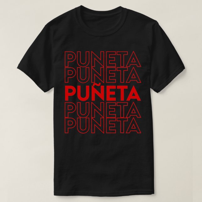 Camiseta Puneta Puerto Rico Flag Boricua Pride Gift Map Coq (Frente do Design)
