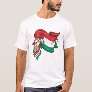 Camiseta Punho com pavilhão nacional da Hungria