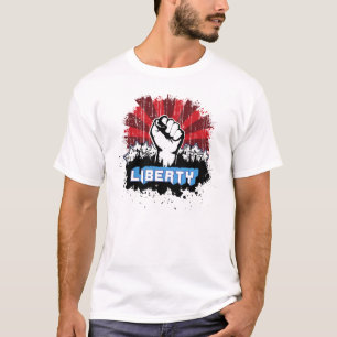 Camiseta Punho da liberdade com logotipo