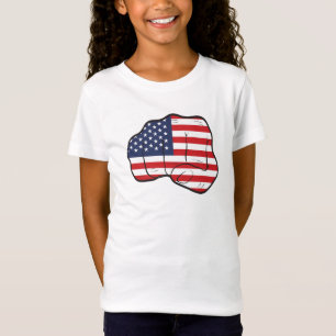Camiseta Punho de Bandeira Americano