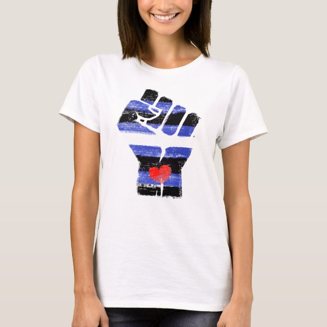 CAMISETA PUNHO DE COURO RESISTE (Frente)