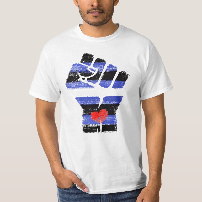 CAMISETA PUNHO DE COURO RESISTE (Frente)