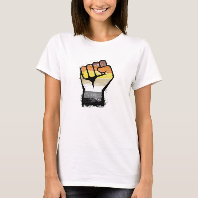 Camiseta Punho de Protesto do Urso (Frente)