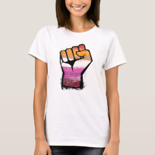 Camiseta Punho de Protesto Lésbico