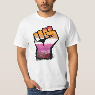 Camiseta Punho de Protesto Lésbico