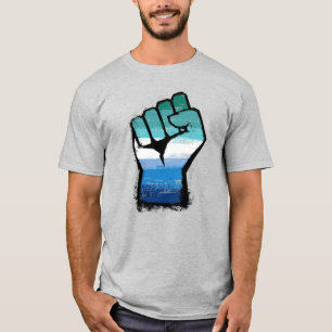 Camiseta Punho de Protesto Masculino gay