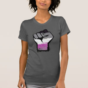 Camiseta Punho do Orgulho Asexual