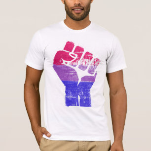 Camiseta Punho do Orgulho Bissexual