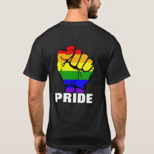 Camiseta Punho do Orgulho do Arco-íris