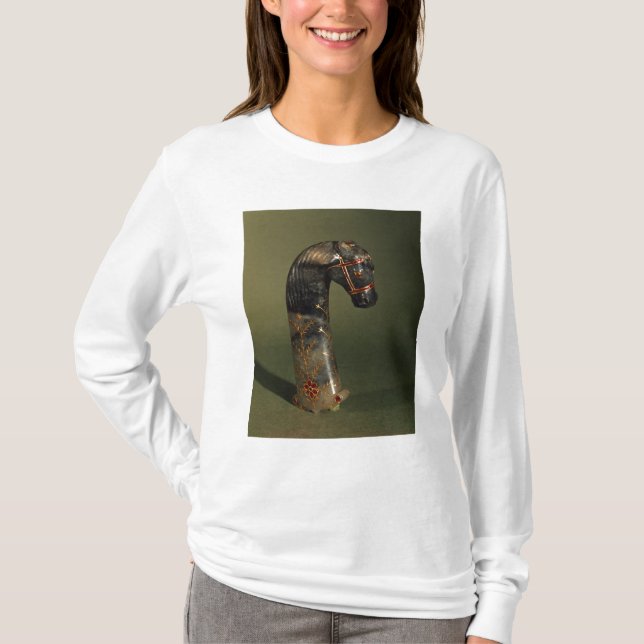 Camiseta Punho do punhal sob a forma de uma cabeça de (Frente)