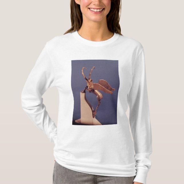 Camiseta Punho do vaso sob a forma de um íbex voado (Frente)
