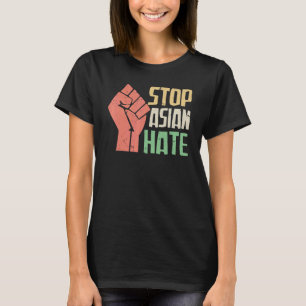 Camiseta Punho Erguido Pare o Ódio Asiático