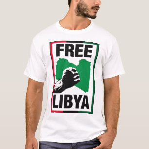 Camiseta Punho livre de Líbia
