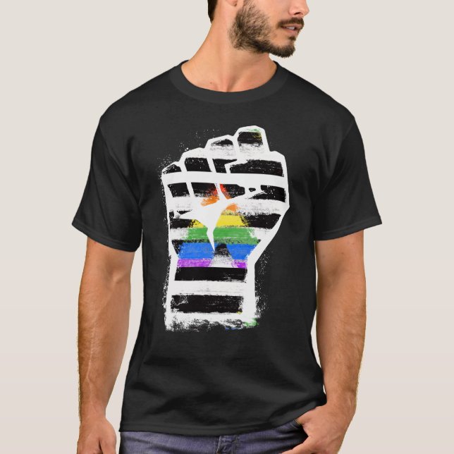 Camiseta Punho Orgulho Aliado (Frente)