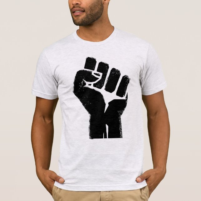 Camiseta Punho Orgulho de Pessoas de Cor (POC) (Frente)