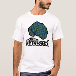 Camiseta Punho orgulhoso do Tartan de MacLeod Scotland do