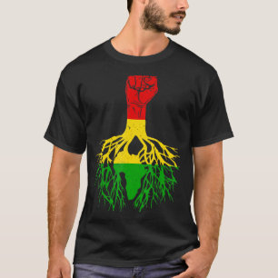 Camiseta Punho Poderoso Rainha Melanina Raízes África Rei P