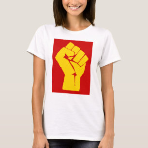 Camiseta Punho, Rebelde, Motim, Resistência, Estilo Comunis