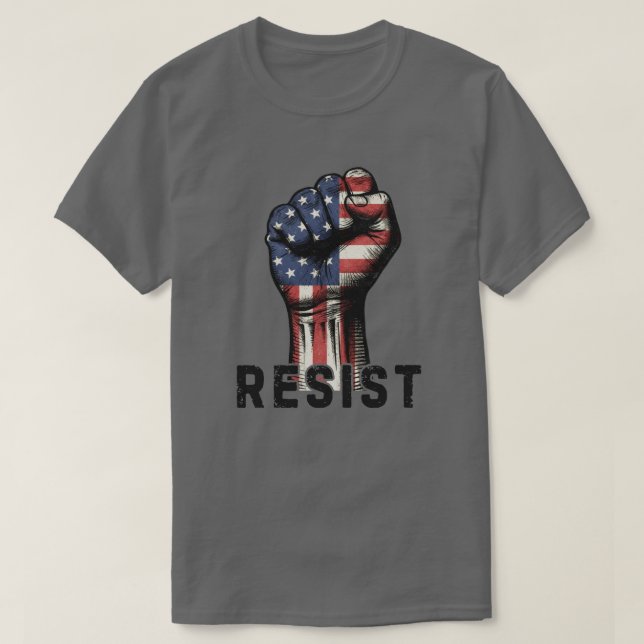 Camiseta   Punho Resistir  (Frente do Design)