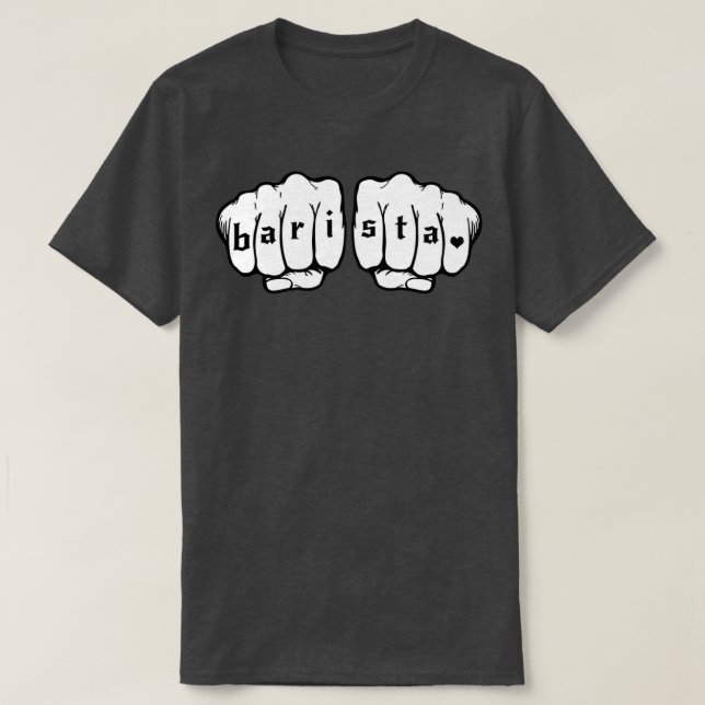 Camiseta Punhos de Barista 11 (Frente do Design)