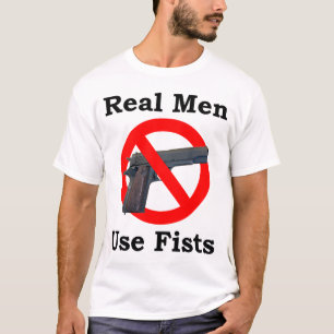 Camiseta Punhos reais do uso dos homens