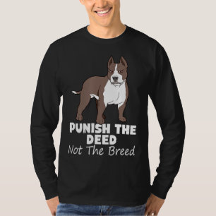 Camiseta Puni o Ato Não a Raça Pitbull Gif Pit Bull