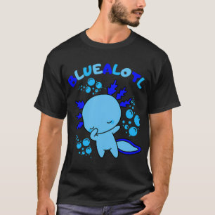 Camiseta Punição de bebê axolote azul de desenho animado fo