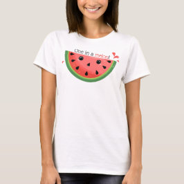 Camiseta Punição de melancia fofa, um em um melão!
