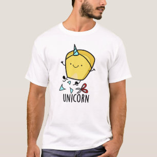 Camiseta Punição de Milho Divertido Unicórnio