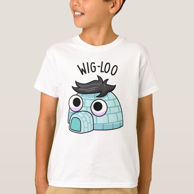 Camiseta Punição Divertida de Igloo Peruca  (Frente)