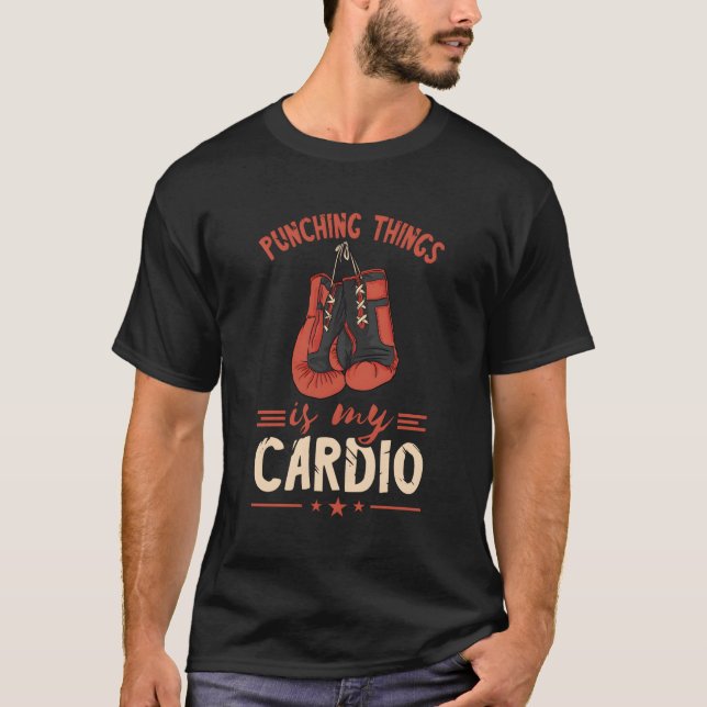 Camiseta Puning Things Boxing Luvas Kickboxer (Frente)