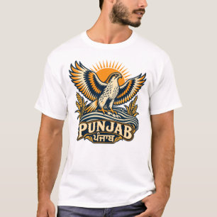 Camiseta Punjab Baaz Crest • O Emblema da Herança Indiana