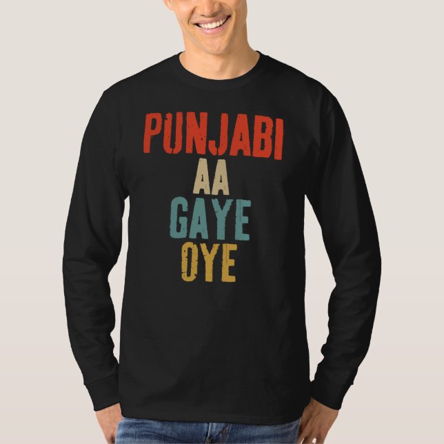 Camiseta PUNJABI AA GAYE OYE funny (Frente)